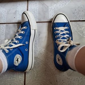 Blue High Top Converse